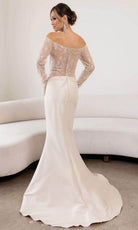 Terani Couture 241M2734 - Long Sleeves Off-Shoulder Evening Dress