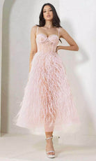 Terani Couture 241P2022 - Feather Corset Prom Dress - designer prom dress at Silhouette Dresses