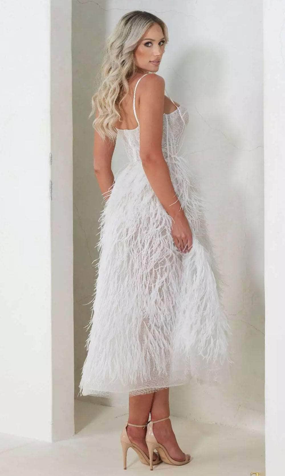 Terani Couture 241P2022 - Feather Corset Prom Dress - view 5