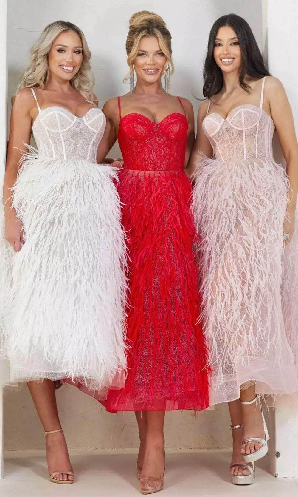 Terani Couture 241P2022 - Feather Corset Prom Dress - view 7