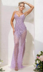 Terani Couture 241P2071 - Rhinestone Illusion Prom Dress