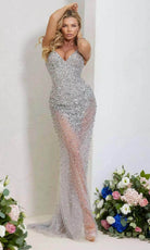 Terani Couture 241P2071 - Rhinestone Illusion Prom Dress - designer prom dress at Silhouette Dresses