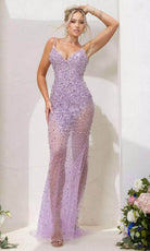 Terani Couture 241P2071 - Rhinestone Illusion Prom Dress - view 5