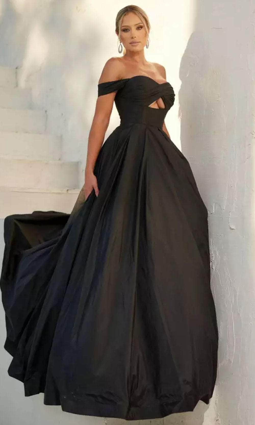 Terani Couture 241P2075 - Front Cut-Out A-Line Prom Dress - designer prom dress at Silhouette Dresses