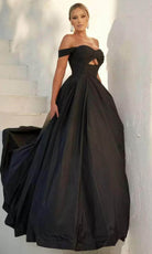 Terani Couture 241P2075 - Front Cut-Out A-Line Prom Dress - designer prom dress at Silhouette Dresses