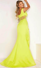 Terani Couture 241P2078 - V-Neck Corset Sleeveless Prom Dress