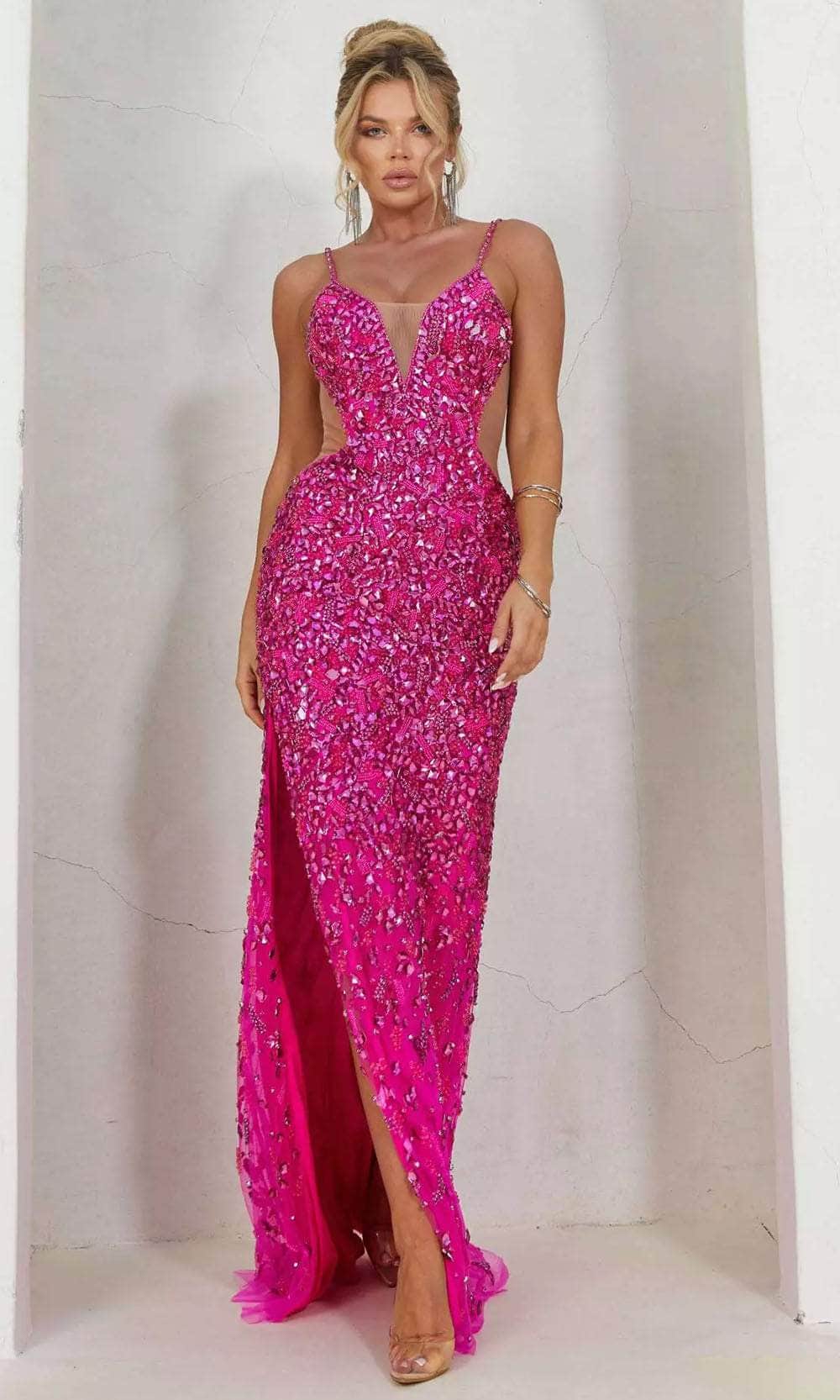 Terani Couture 241P2163 - Embellished Sheath Prom Dress - view 5