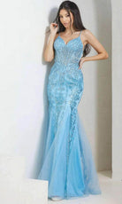 Terani Couture 241P2294 - Beaded Sleeveless Trumpet Long Prom Dress - designer prom dress at Silhouette Dresses