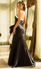 Terani Couture 242E3151 - Ruffle Draped Strapless Evening Gown