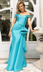 Terani Couture 242M3335 - Sweetheart Ruffle Draped Evening Gown - view 6