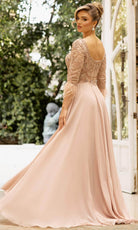 Terani Couture 242M3390 - Scoop Neck A-Line Evening Dress