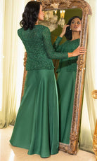 Terani Couture 242M3412 - Embroidered Scoop Neck Evening Dress