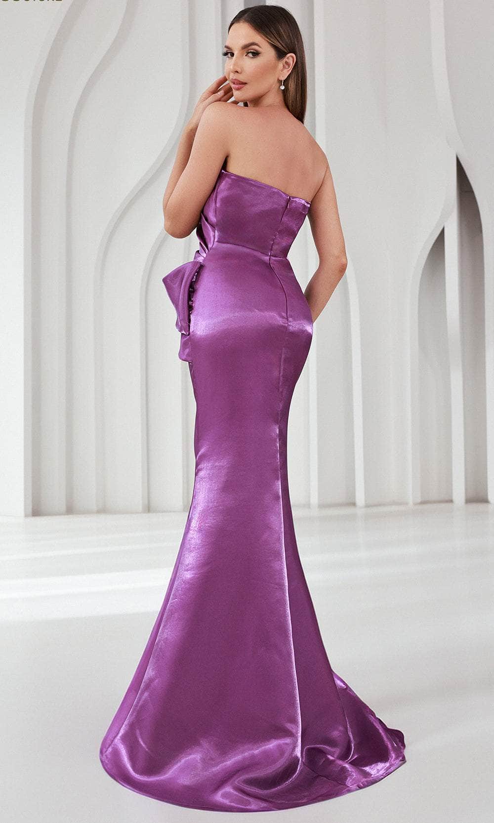 Terani Couture 251E4231 - Strapless Straight Neckline Evening Gown - view 7