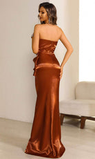 Terani Couture 251E4231 - Strapless Straight Neckline Evening Gown - back view
