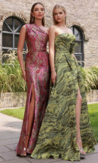 Terani Couture 251E4269 - Jacquard Straight Across Ballgown - view 4