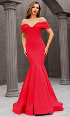 Terani Couture 251E4271 - Pleated Mermaid Taffeta Evening Gown - designer evening gown at Silhouette Dresses