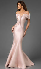 Terani Couture 251E4565 - Off Shoulder Seam-Sculpted Evening Gown - view 7