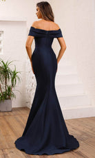 Terani Couture 251E4565 - Off Shoulder Seam-Sculpted Evening Gown - detail view