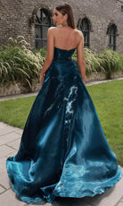 Terani Couture 251E4637 - Ruffled Straight Across Evening Gown