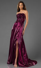 Terani Couture 251E4637 - Ruffled Straight Across Evening Gown - view 5