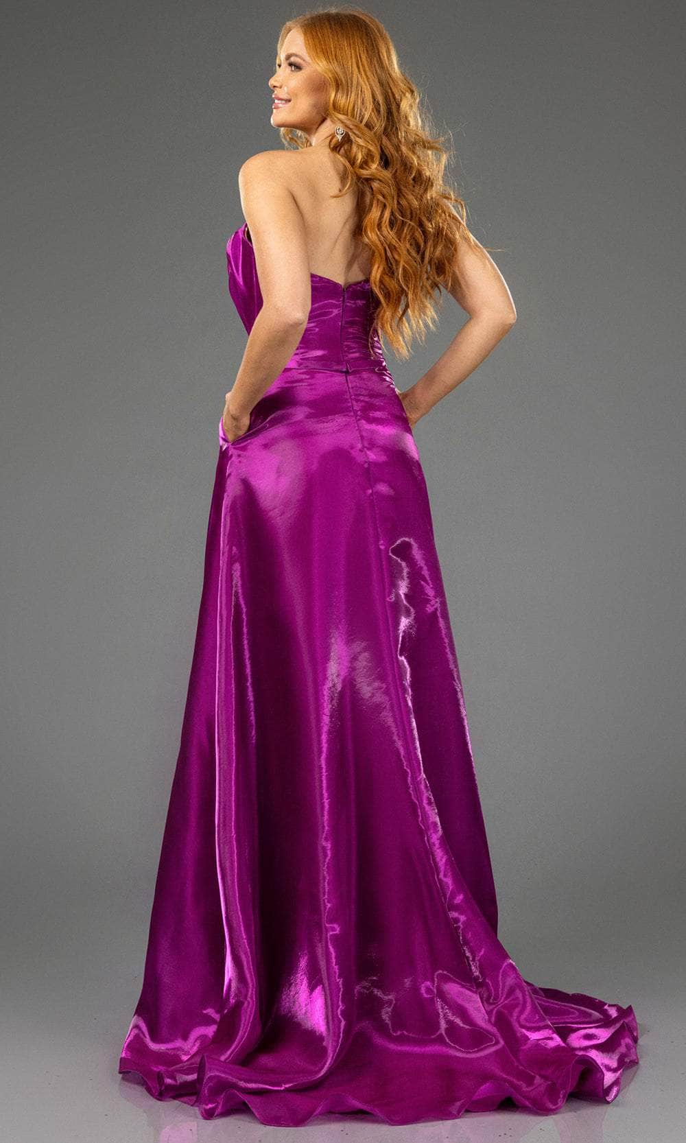 Terani Couture 251E4637 - Ruffled Straight Across Evening Gown - view 4