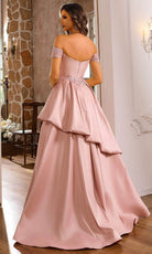 Terani Couture 251M4062 - Sweetheart Off-the-Shoulder Ballgown - back view