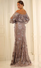 Terani Couture 251M4414 - Straight Neckline Sequin Bodice Evening Gown