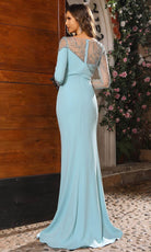 Terani Couture 251M4423 - Illusion Bateau Beaded Accent Evening Gown - view 5