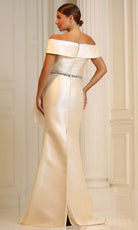 Terani Couture 251M4452 - Peplum Waist Short Sleeve Evening Gown - view 5