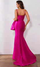 Terani Couture 251P4006 - V-Neck Oversized Bow Prom Dress