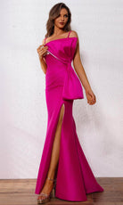 Terani Couture 251P4006 - V-Neck Oversized Bow Prom Dress