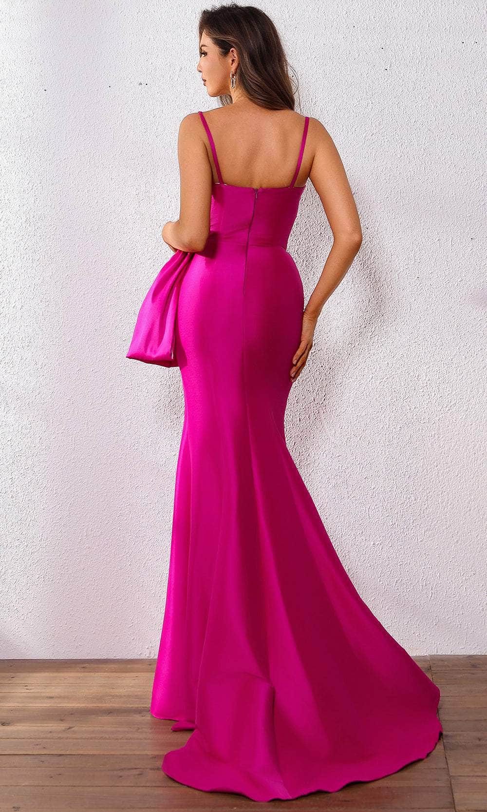 Terani Couture 251P4006 - V-Neck Oversized Bow Prom Dress - view 4