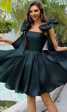 Terani Couture 251P4047 - Bow Accented Straps A-Line Cocktail Dress - view 4