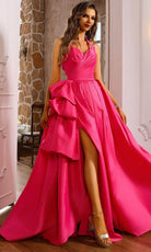 Terani Couture 251P4058 - Backless Taffeta Pleated Ballgown - view 5