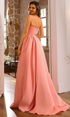 Terani Couture 251P4066 - Sweetheart Gathered Waist Ballgown - detail view