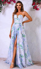 Terani Couture 251P4142 - Printed A-Line Prom Dress