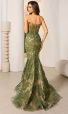 Terani Couture 251P4355 - Strapless Embroidered Bodice Prom Dress