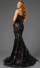 Terani Couture 251P4355 - Strapless Embroidered Bodice Prom Dress