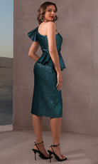 Terani Couture 252C5012 - One Shoulder Peplum Sheath Dress