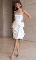 Terani Couture 252C5098 - Crystal Trim Strapless Homecoming Dress