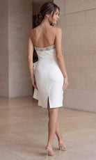 Terani Couture 252C5098 - Crystal Trim Strapless Homecoming Dress - Silhouette Dresses