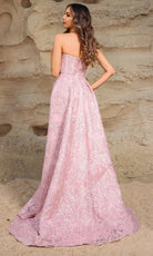 Terani Couture 252E5134 - Strapless Floral Embroidered Gown