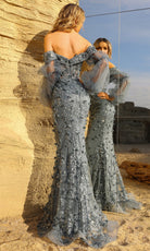 Terani Couture 252E5196 - Sweetheart Floral Appliqued Tulle Gown