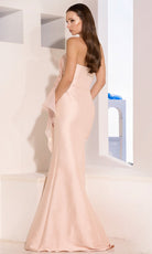 Terani Couture 252E5550 - Asymmetrical Layered Peplum Gown