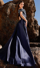 Terani Couture 252M5309 - Off Shoulder Floral Embroidered Gown