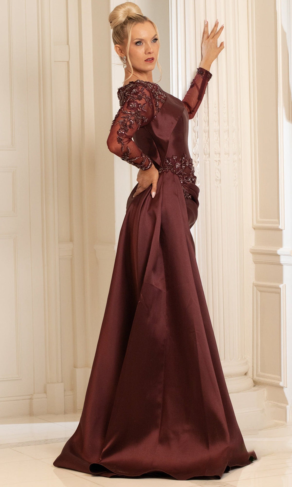 Terani Couture 252M5344 Embroidered Dress