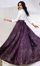 Terani Couture 252M5522 - Textured A-line Gown with Belted Waist