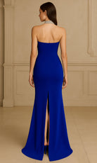 Terani Couture 261E6119 - Crystal Embellished High Neck Evening Gown