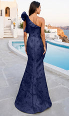 Terani Couture 261E6678 Ruffled Jacquard Dress