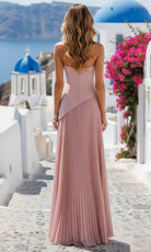 Terani Couture 261E6736 - Strapless Pleated Chiffon A-Line Gown